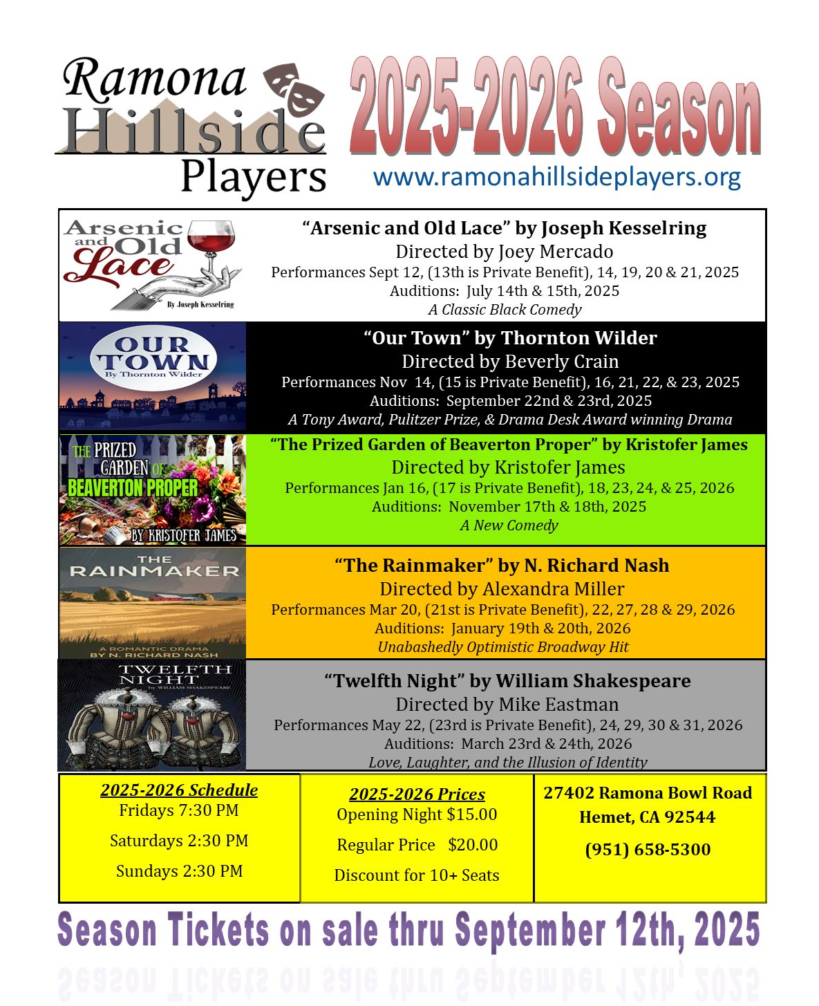 Season Schedule